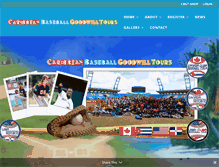 Tablet Screenshot of caribbeanbaseballgoodwilltours.com